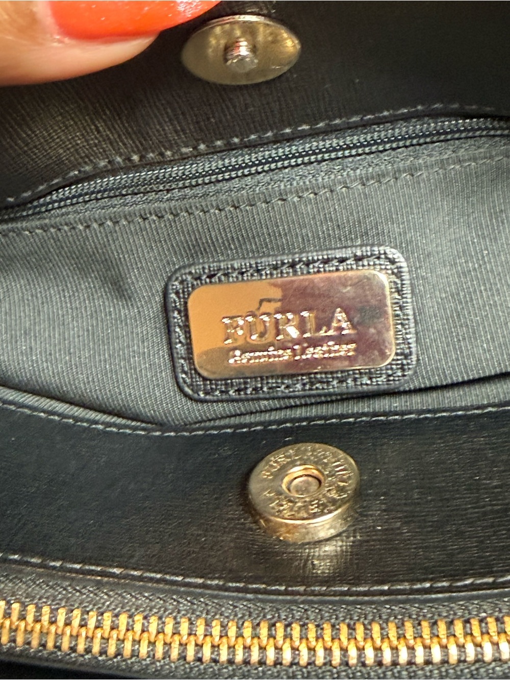 Furla Tessa Saffiano Leather Top-Handle Tote EUC - Picture 9 of 16